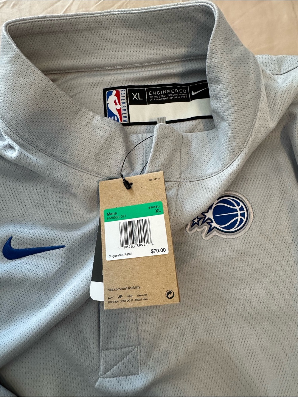 Nike x NBA Orlando Magic Dri-FIT Quarter Zip Pullover – Men’s XL | NWT - Picture 2 of 2